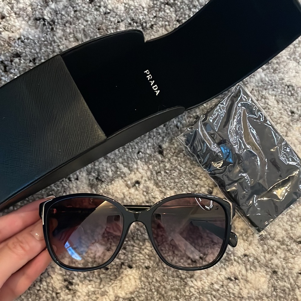 New Prada Black Purple Gradient Sunglasses